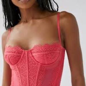 Urban Outfitters Modern Love Corset in Hot Pink!!!